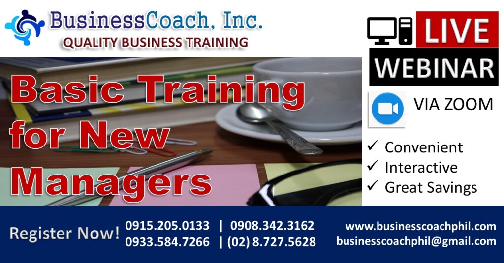 Basic Training For New Managers (Webinar) » Business Seminars By ...